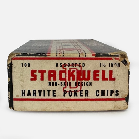 VintageStackWell Harvite Poker Chips - Picture 2 of 4